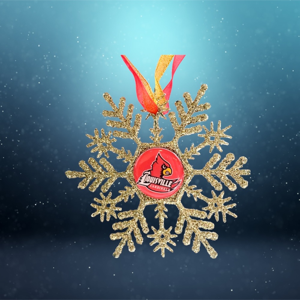 Univ Of Louisville CARDINALS Handmade Snowflake *NEW*